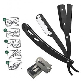 FRCOLOR 1 Pcs Barbe Guide Outil Barbe Shaper Modèle Moustache Shaper Rasoir Moustache Modèle Façonnage Modèle Peigne Rasage B