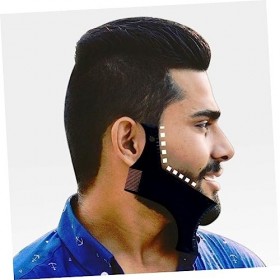 FRCOLOR 1 Pcs Barbe Guide Outil Barbe Shaper Modèle Moustache Shaper Rasoir Moustache Modèle Façonnage Modèle Peigne Rasage B