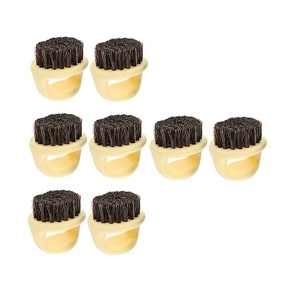 FRCOLOR 4 Pièces Peigne À Barbe Pour Hommes Hommes Blaireau Peigne Cuir Chevelu Masseur Brosse Brosse De Nettoyage Multifonct