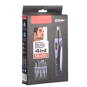 Tondeuse à Poils De Nez Pour Hommes, Tondeuse à Poils Doreilles Et De Nez, Barbe à Nez Doreille Rechargeable Automatiquemen