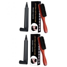 DOITOOL 2 Ensembles 2 Pièces Brosse À Barbe Brosse À Barbe Brosse À Moustache Kit De Soin De La Barbe Brosse De Toilettage De