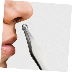 FRCOLOR Lot de 2 ciseaux à poils du nez Outils à main Remover Cils Pinces à cheveux pour femmes Pinces à cheveux Cosmétiques 