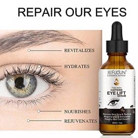 Complexe de sérum pour les yeux à la caféine pour les yeux et le visage, traitement des poches pour les yeux, anti-âge, pigme