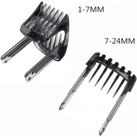 WuYan 2 pièces peigne de coupe de cheveux pour Philips hc9450 hc9490 hc9452 hc7460 tondeuse à cheveux 1-7mm, 7-24mm fixation 