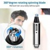 COLFULINE COLFULINE Tondeuse Nez Oreilles 4 en 1 USB Rechargeable Tondeuse Electrique Tondeuse Barbe Tondeuse Sourcils Poils 