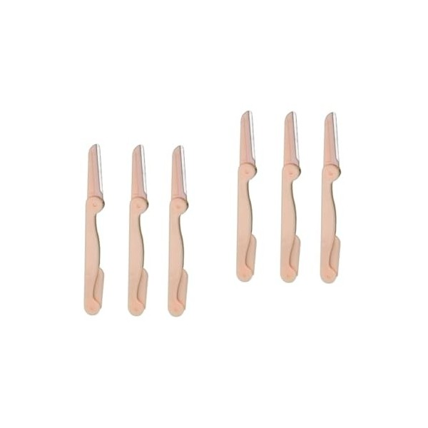 minkissy 9 Pièces Rasoir À Sourcils En Acier Inoxydable Grattoir À Sourcils Rasoir À Sourcils Pour Le Visage Rasoir À Sourcil