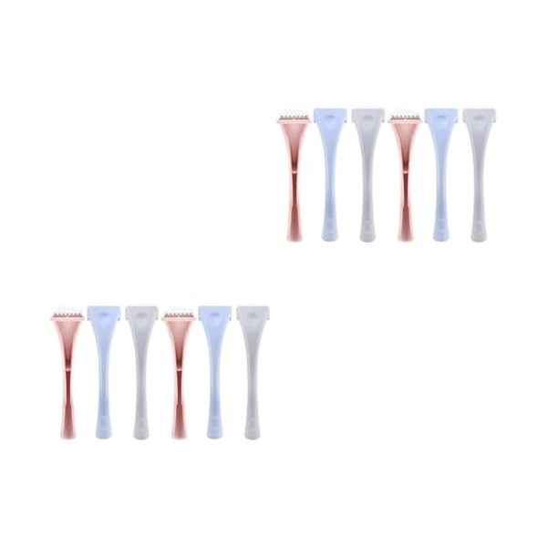 minkissy 6 Ensembles Rasoir Pour Le Visage Rasoir Portable Rasoir Pour Le Visage Rasoir De Sourcils Rasoir Épilation Du Visag
