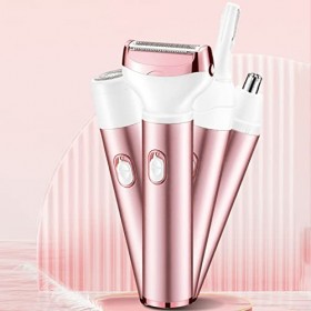 Épilateur Tondeuse 4 en 1 pour Femmes, Dispositif Dépilation du Visage, épilateur Multifonctionnel Rechargeable pour Dames, 