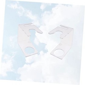 IWOWHERO 2 Pièces Supports Métalliques Support De Rasoir De Sécurité Support De Brosse à Raser Porte-balais De Rasoir Stand D