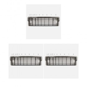 Lot de 3 8 peignes de guidage en grille pour bureau Transparent Noir