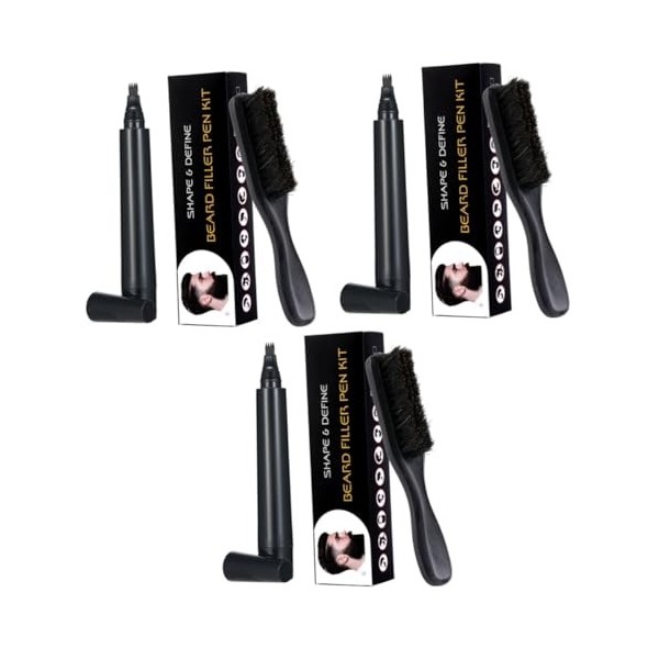 FOMIYES 2 Ensembles 2 Pièces À Barbe À Barbe Kit De Remplissage De Barbe Stylo De Réparation De Poils Du Visage Stylo De Remp