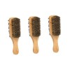 FRCOLOR Lot de 3 brosses à cheveux pour homme - Brosse à barbe démêlante - Brosse à barbe portable pour homme - Brosse à barb