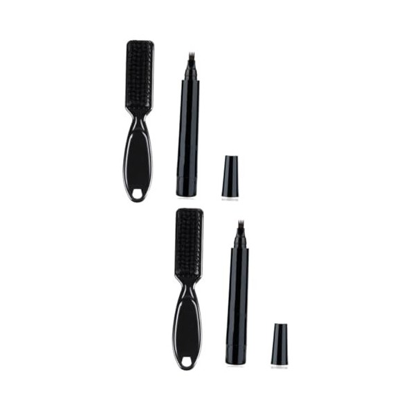 minkissy 3 Ensembles Ensemble De Stylos À Moustache Crayon À Barbe Pour Hommes Peignes À Moustache Fournitures De Toilettage