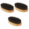 Beavorty 3 Pièces Brosse De Coiffure Brosse À Barbe Pour Hommes Brosse À Barbe Chauffante Anti Pellicules De Barbe Blaireau P