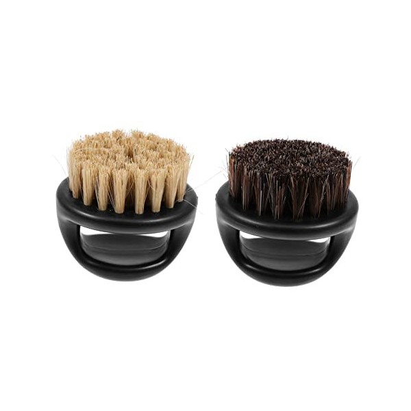 POPETPOP 6 Pièces Brosse À Poils Brosses À Moustache Barbe Rasage Outil De Nettoyage Hommes Blaireau Barbe Démêlant Brosse Ba