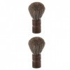 FOMIYES 2 Pièces Hommes Blaireau Blaireaux Pour Hommes Barbe Brosse Moustache Brosse Portable Homme En Bois