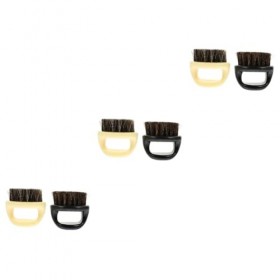 FRCOLOR 6 Pièces Peigne À Barbe Pour Hommes Brosse De Nettoyage De Cheveux Cassés Peigne À Barbe Pour Homme Brosse À Moustach