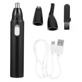 Didiseaon 1 Set Nez Tondeuse Électrique Vibrissa Clipper Nez Cheveux Nettoyage Rasoir Sourcils Visage Tondeuse Tondeuse Nez C
