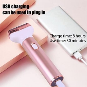 Tondeuse à Cheveux Rechargeable 4 en 1 pour Femme, Rasoir électrique Multifonction pour Sourcils, Barbe, Nez, Poils du Corps,