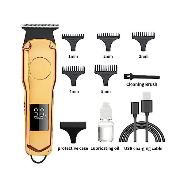 Funfob Tondeuses à Cheveux Rechargeable Électrique Machine de Découpe Tondeuse à Barbe Rasoir Rasage pour Cutter