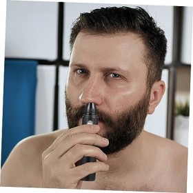 HAPINARY 1 Set Nez Tondeuse Électrique Rasage Tondeuse Barbe Tondeuse Électrique Vibrissa Clipper Sourcil Visage Outil Nez Ch