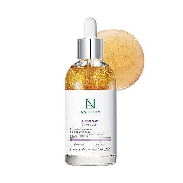 Coreana AMPLE:N Ampoule Peptide Shot 3,38 fl. oz.  100 ml - Sérum raffermissant pour le visage Anti-âge et anti-rides ultime