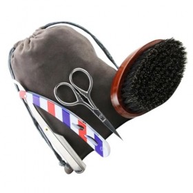 FOMIYES 1 Ensemble Peigne À Barbe Ensemble Hommes Costumes Kit De Toilettage Pour Hommes Rasoir Facial Ciseaux De Coupe De Mo