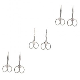 minkissy 6 Pièces Ciseaux De Coupe De Barbe Ciseaux Droits Petite Tondeuse À Cheveux Pour Hommes Petits Ciseaux Rasoir De Sou