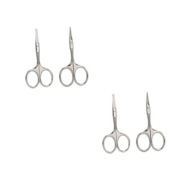 minkissy 6 Pièces Ciseaux De Coupe De Barbe Ciseaux Droits Petite Tondeuse À Cheveux Pour Hommes Petits Ciseaux Rasoir De Sou