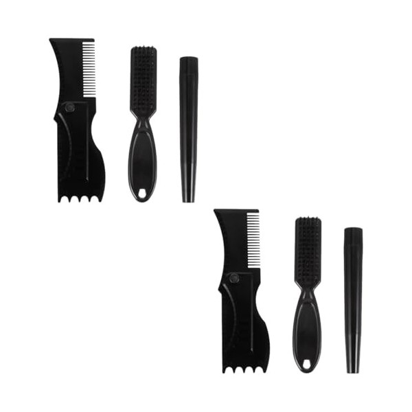 Beaupretty 2 Ensembles Stylo De Remplissage De Barbe Brosse à Barbe En Plastique Remplisseur De Crayon à Sourcils Remplisseur