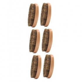 minkissy 6 Pièces Brosse à Barbe Peigne à Moustache De Poche Outil De Mise En Forme De Barbe Brosse De Toilettage Cosmétique 