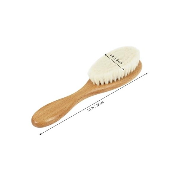 FOMIYES 3 Pièces Brosse À Cheveux Propre Modélisation Hêtre Utilitaires Hommes Cou Brosse À Cheveux Manche En Bois Brosse De 