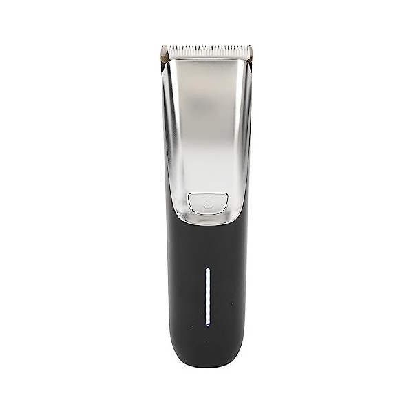 Tondeuse à Cheveux électrique Fil, Rechargeable par USB, pour Barbier, Affichage de Puissance, Argent