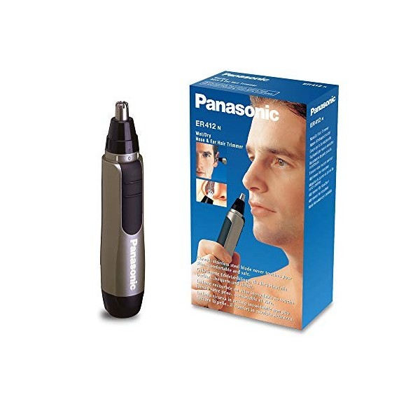 Panasonic - Tondeuse Hygiénique Nez et Oreilles avec Système de Sécurité - ER-412