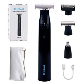 Tondeuse 3 en 1, tondeuse à barbe, rasoir électrique pour homme, étanche IPX7, tondeuse pour le corps, tondeuse nasale pour f