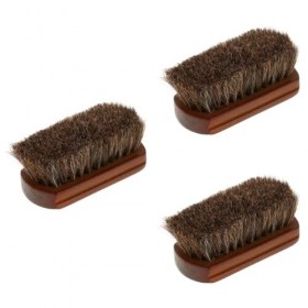 Housoutil 3 Pièces Brosse À Barbe Moustache Peigne Coiffant Crin Chaussures Brosse Barbe Teinture Brosse Poche Barbe Peigne H