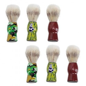 Beaupretty 6 Pièces Outils De Brosse À Barbe Portable Blaireau Brosse À Moustache Brosse De Nettoyage De Barbe Outil De Bross