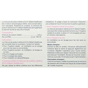 GILBERT HEALTHCARE Sérum Physiologique Dosettes 10 ml Pack 60