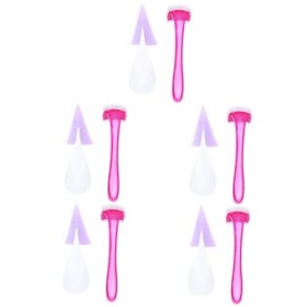 FRCOLOR Lot de 5 rasoirs pour zone intime - Rasoir pour femme - Rasoir électrique pour femme - Ciseaux à main - Outil de rasa