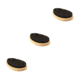 minkissy 3 Pièces Brosse Pour Hommes Rasage Barbe Brosse Hommes Barbe Brosse Portable Barbe Brosse Barbe Peigne Cheveux Bross