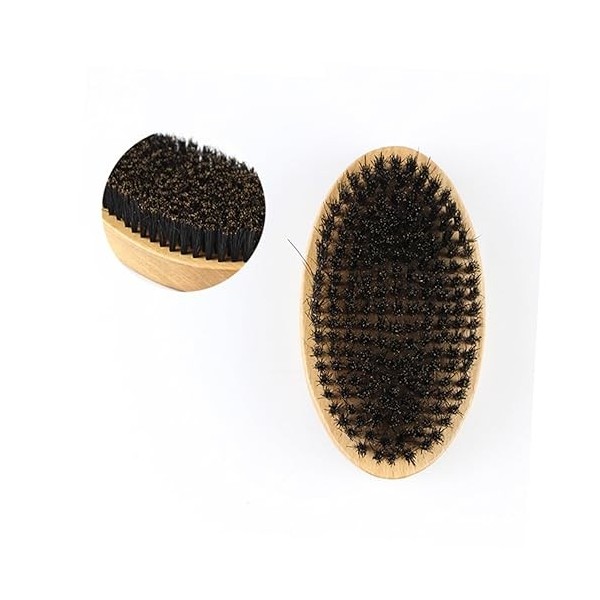 minkissy 3 Pièces Brosse Pour Hommes Rasage Barbe Brosse Hommes Barbe Brosse Portable Barbe Brosse Barbe Peigne Cheveux Bross