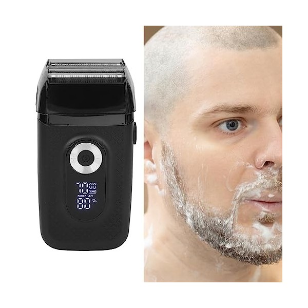 Tondeuse à Barbe électrique, Coupe-barbe Réglable à 3 Vitesses Intelligente pour Salon