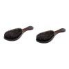 FRCOLOR 2 Pièces Brosse À Cheveux En Bois Brosse À Cheveux Portable Manche En Bois Brosse À Poils Brosse À Cheveux Pour Homme