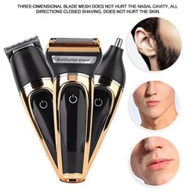 Tondeuse à Cheveux 3-en-1 Multifonctionnelle et Tondeuse à Barbe de Précision Kit de Toilettage de Coupe de Cheveux à la Mais