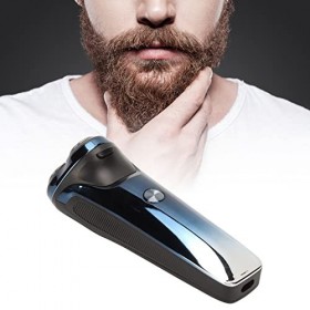 ADFBL Tondeuse À Barbe pour Hommes, Tondeuse À Cheveux LCD, Bleu USB Rechargeable Intelligent Étanche Électrique, Hommes Tond
