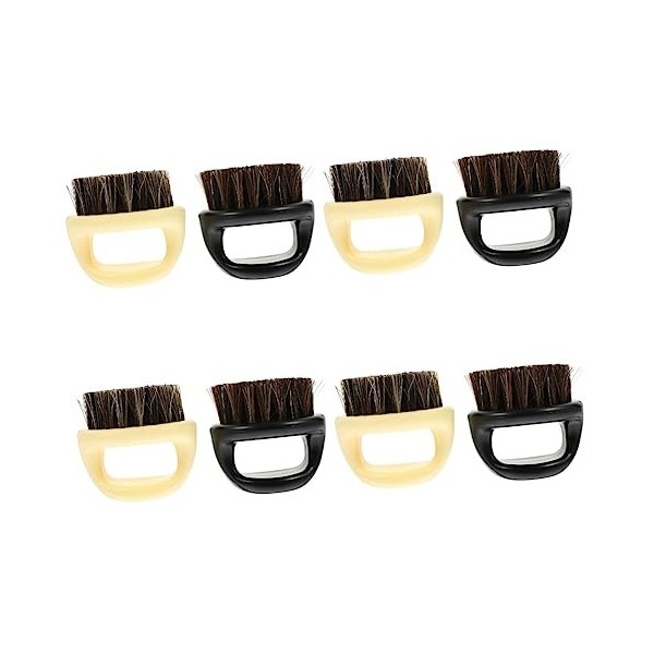FOMIYES 10 Pièces Peigne à Barbe Homme Peignes à Moustache Pour Hommes Brosse à Barbe Portative Brosse à Moustache Ronde Bros