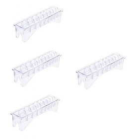 minkissy Lot de 4 boîtes de rangement en bois avec base en bois pour outils et peignes, boîte de rangement pour palette de ch