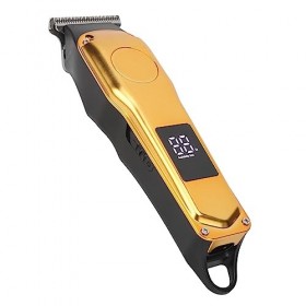 Tondeuse à Cheveux électrique, Tondeuse à Cheveux à Lame en Forme de R Rechargeable avec Peigne Guide 5 Pièces pour Hommes po