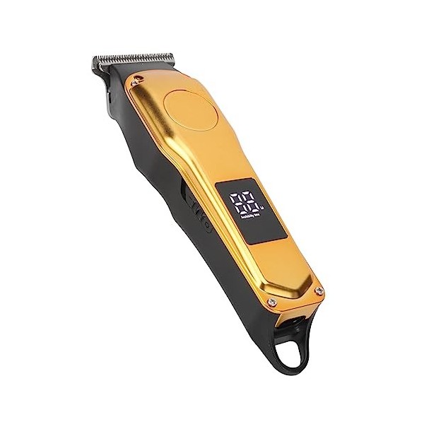 Tondeuse à Cheveux électrique, Tondeuse à Cheveux à Lame en Forme de R Rechargeable avec Peigne Guide 5 Pièces pour Hommes po