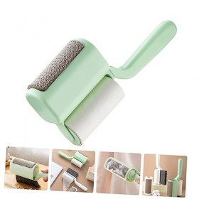 Veemoon 2 Pièces Brosse à Poussière Poils De Chat Brosse à Charpie Rouleau à Charpie Collant Poils Danimaux Épilateur Portab